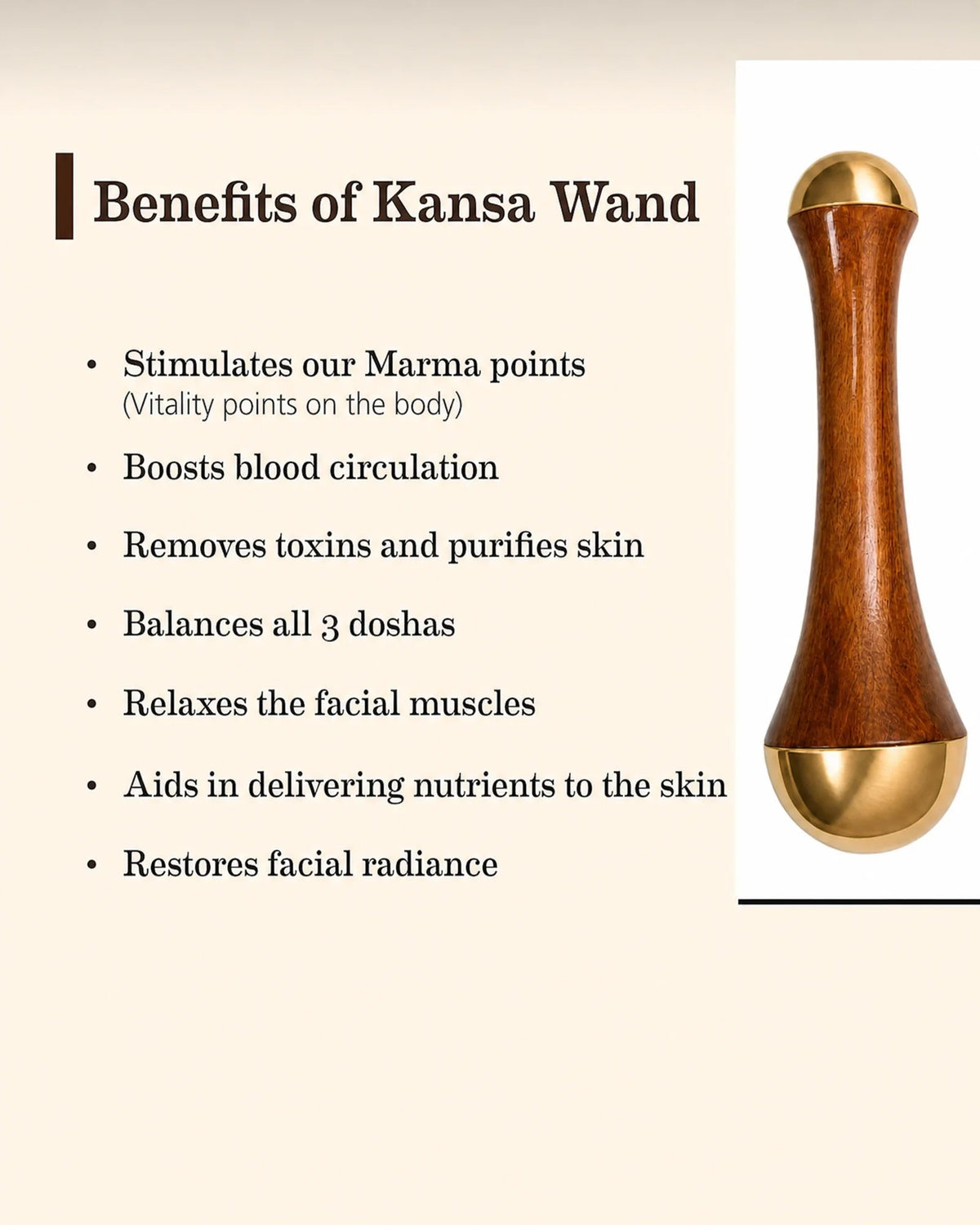 Kansa Double Head Facial & Body Relaxing Massager