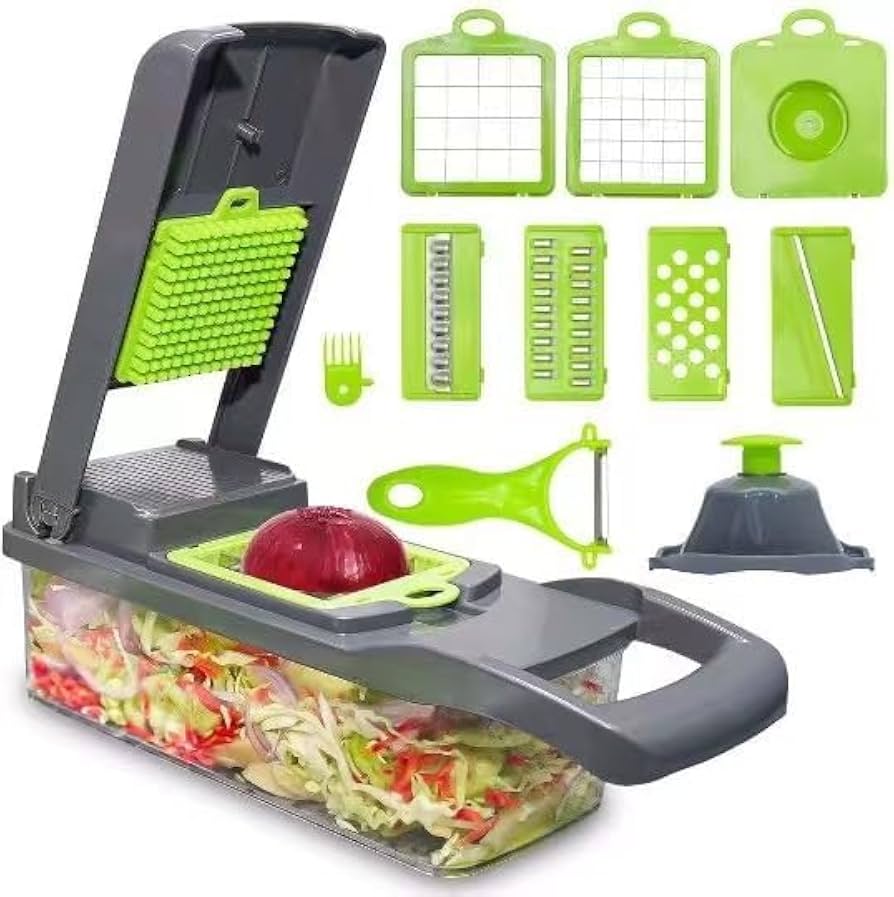 16-in-1 Multifunctional Vegetable Cutter – Slicer, Dicer & Chopper Set