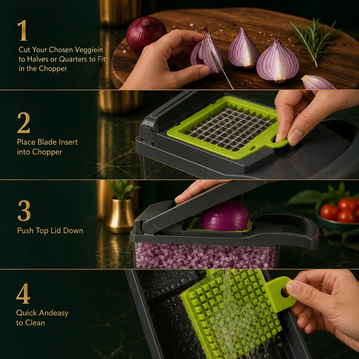 16-in-1 Multifunctional Vegetable Cutter – Slicer, Dicer & Chopper Set