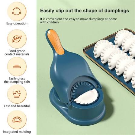 2-in-1 Dumpling Mold Maker – Manual Dumpling & Empanada Press Tool