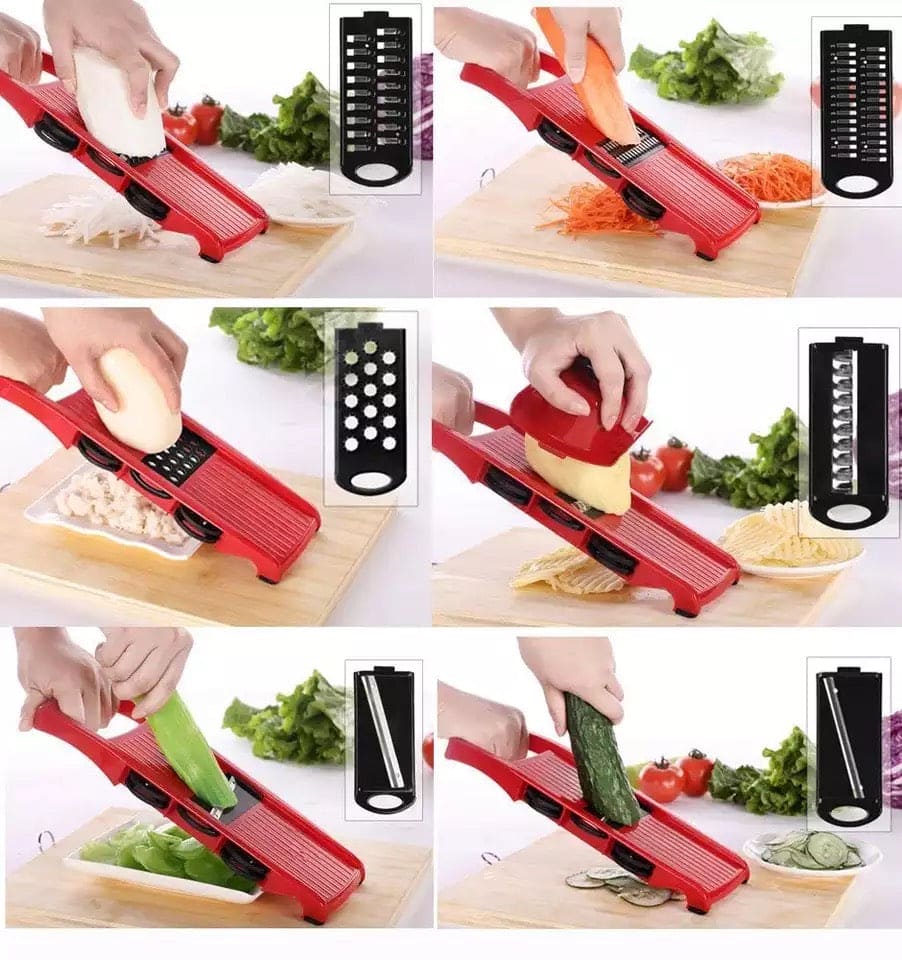 6 in 1 Multifunctional Vegetable Cutter & Mandoline Slicer