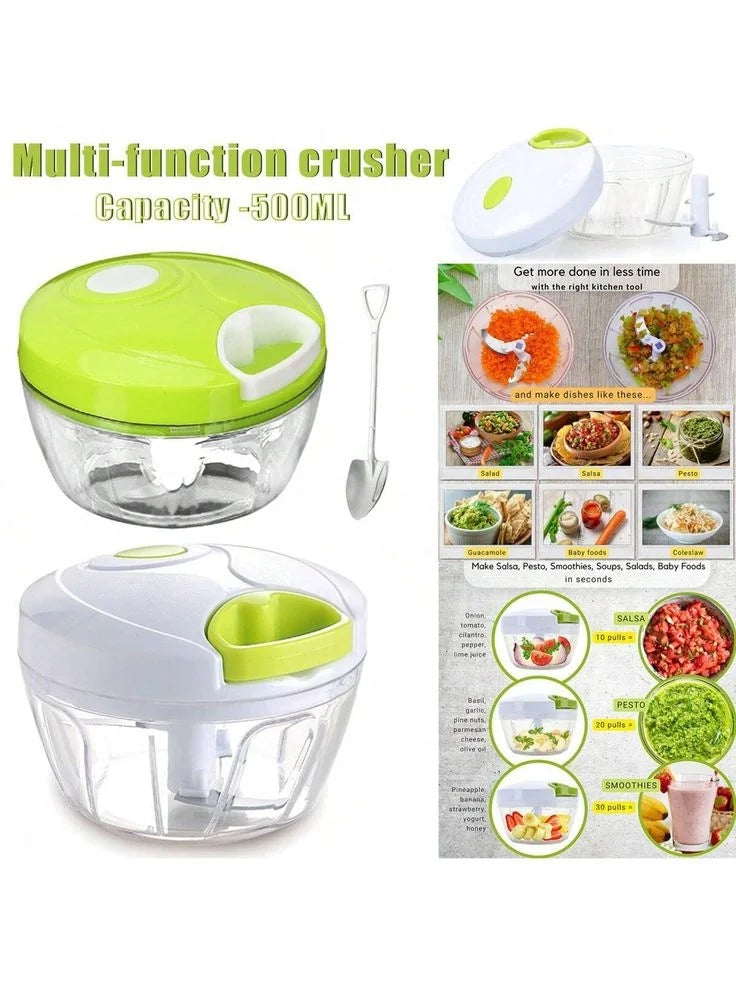 Multi-Functional Manual Food Chopper – Speedy Pull String Cutter