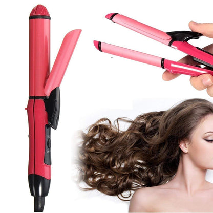 2 in 1 Hair Styling Iron – Straightener & Curler