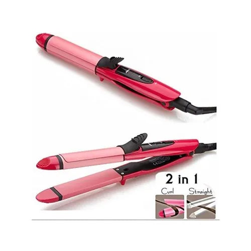 2 in 1 Hair Styling Iron – Straightener & Curler