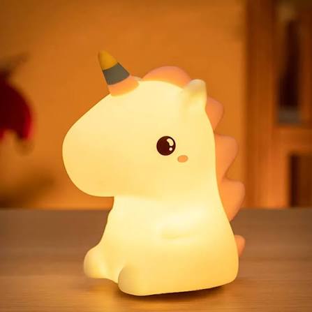 Unicorn Silicone Night Light – Rechargeable Touch Control LED Lamp