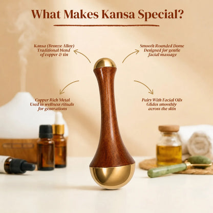 Kansa Double Head Facial & Body Relaxing Massager