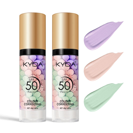 3-in-1 Color Correcting Makeup Primer – SPF 50+ Sunscreen Concealer Cream